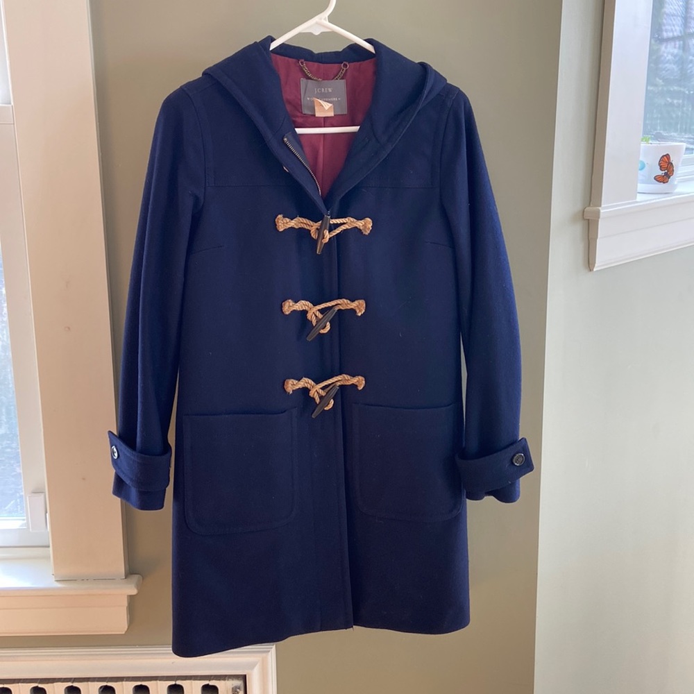 Navy J. Crew coat in 00